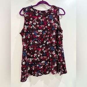 J. Jill Wearever Layering Tank Multi Floral XSP